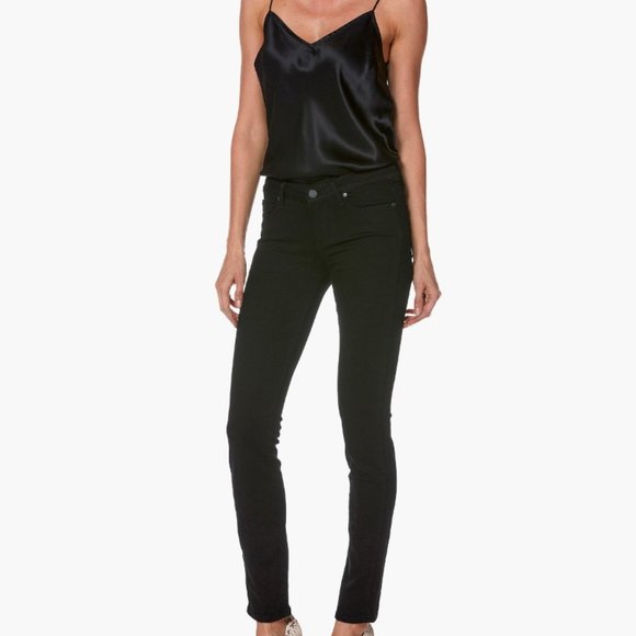 paige skyline skinny in black shadow - Picture 1 of 8